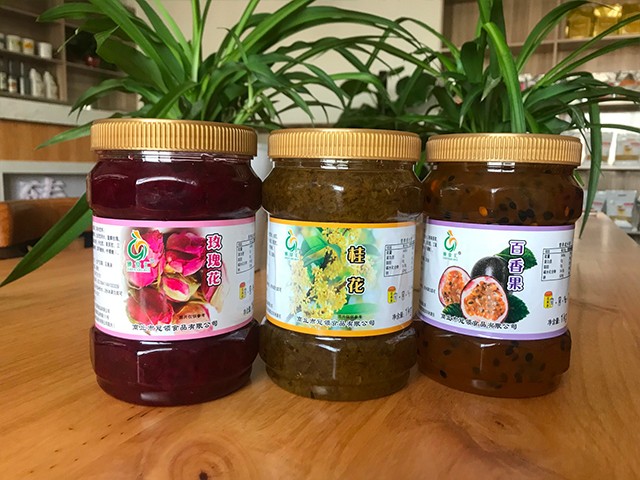 玫瑰花花茶、桂花花茶、百香果花茶